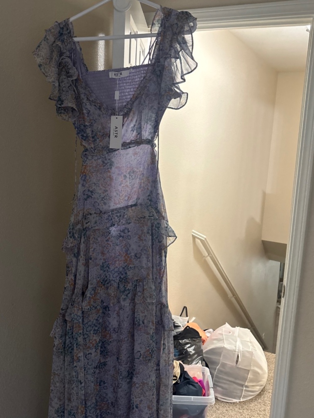 Astr the label long floral dress new with the tags size small